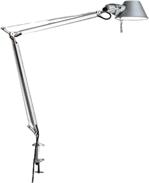 Artemide Tolomeo Classic LED 10W Aluminum White Table Lamp with Clamp