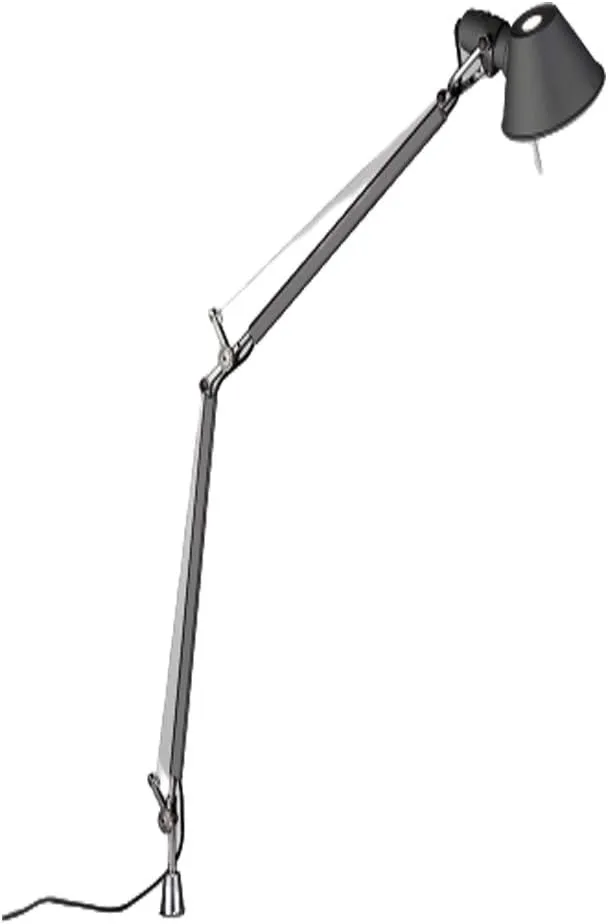 Artemide Tolomeo Midi LED 9W Anthracite Grey Table Lamp with in-Set Pivot
