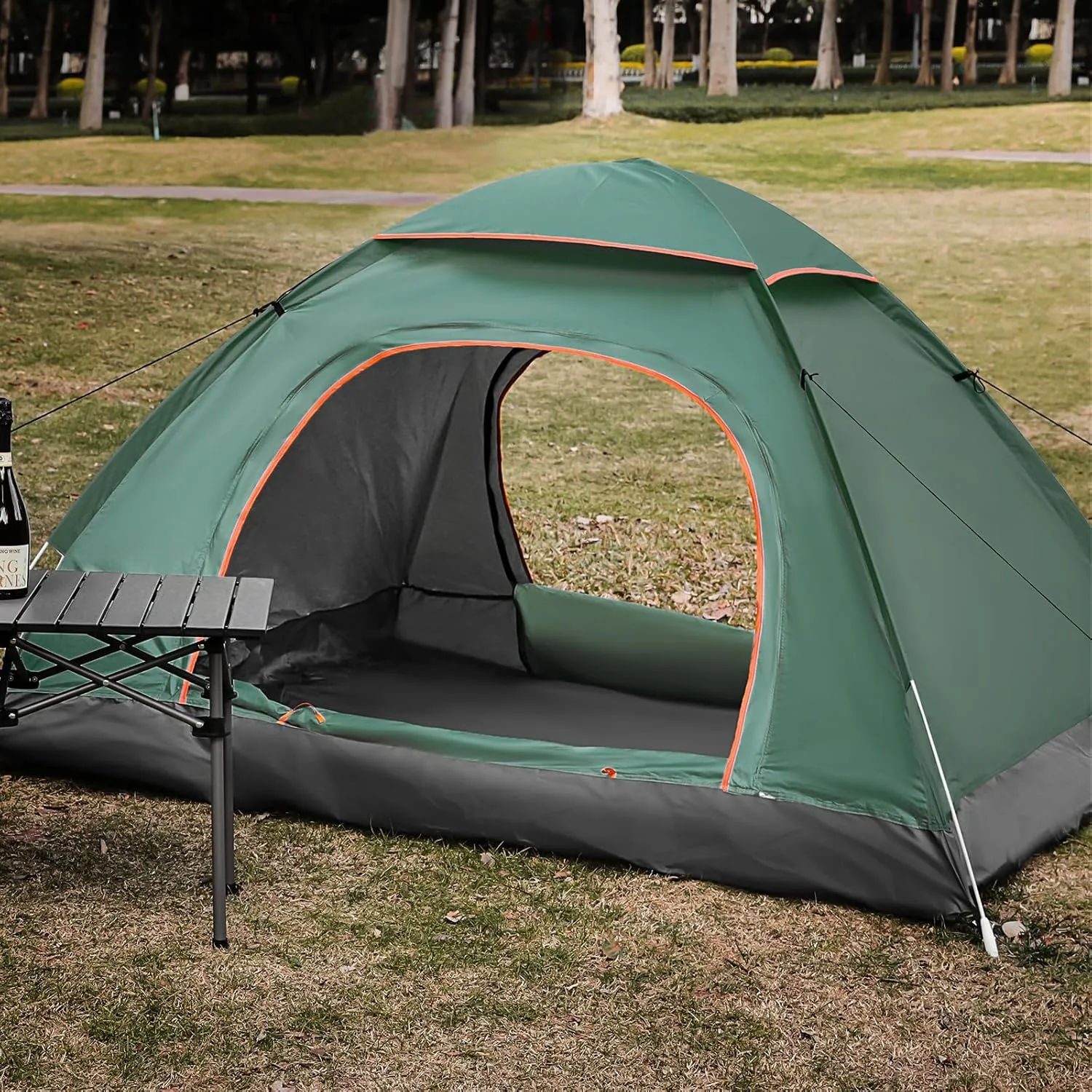 Athena Collection 1-2 Person Camping Dome Tent, Portable Backpacking Tent Easy Setup Travel Tent with Carry Bag, Outdoor All Seasons Tent Windproof Camping Equipment for Lawn Garden Park