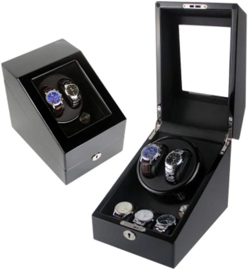 Automatic Watch Winder Watch Winder Mechanic Fully Automatic Mechanical Watch Winding Box Awaking Table Rotating Table Rotating Table Box Watch Winder Display Watch Box (2 3e)