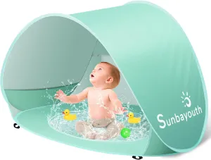 Baby Beach Tent, Baby Pool Tent, UV Protection Infant Sun Shelters Beach Shade Tent, Pop Up Baby Tent for Beach