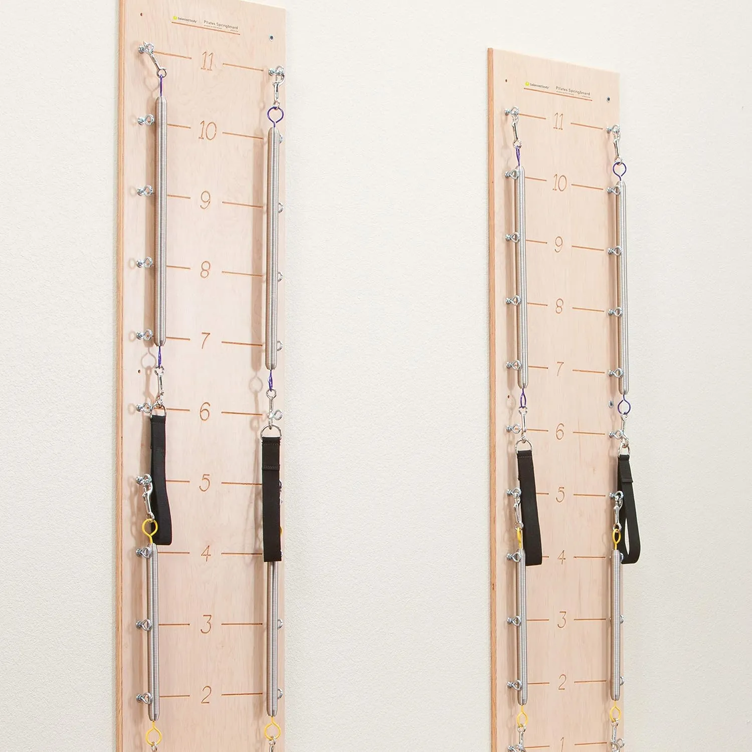 Balanced Body Pilates Springboard with Push-Through Bar, Wall Mounted Pilates Workout Equipment for Home Gym or Studio Use, Pilates Exercise Equipment with Resistance Springs