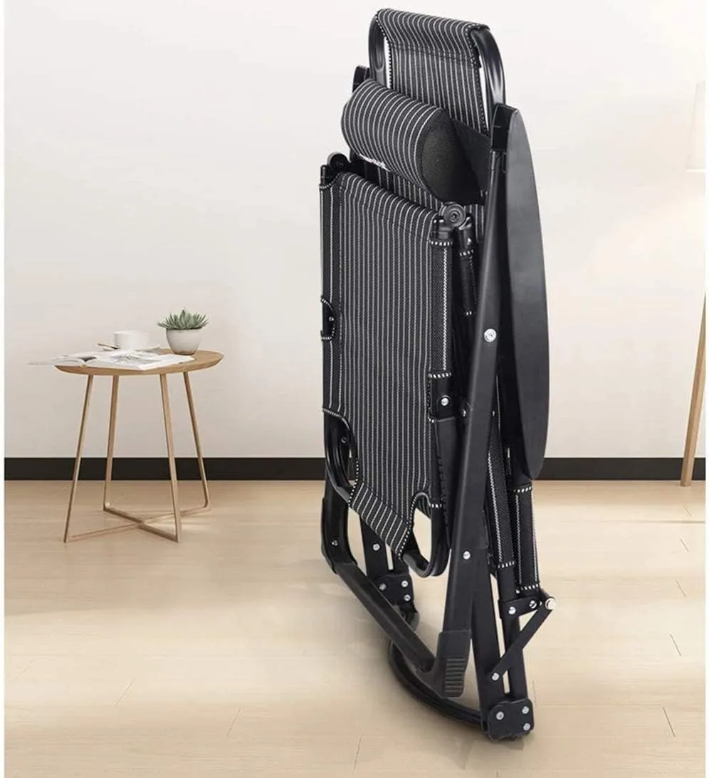 Balcony Folding sunbed Home Folding Siesta Outdoor Camping Table Sunbed Portable Chair,Lunch Break Bed Lunch Chair Load 200 kg,Length 178 cm