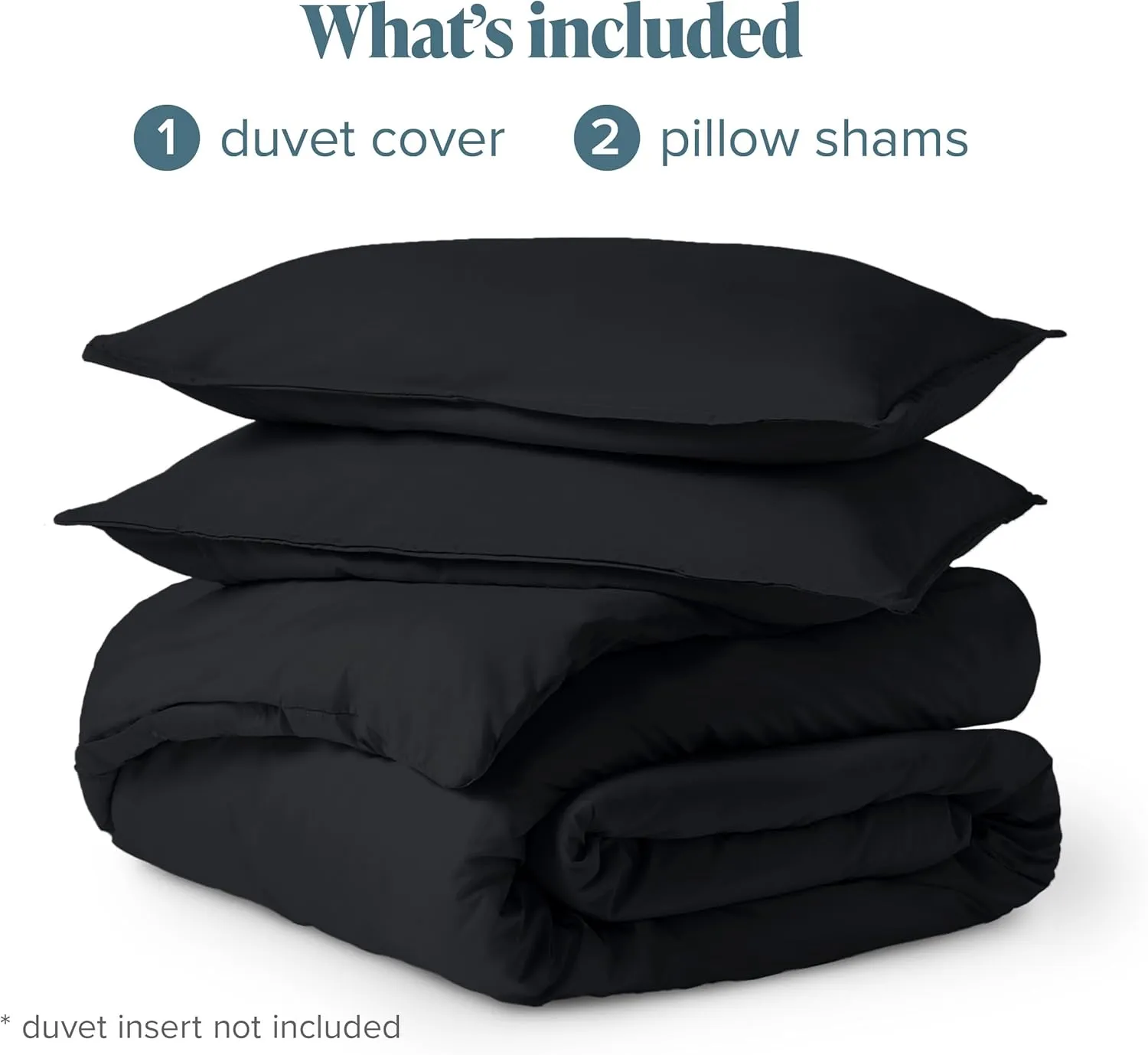 Bare Home Bedding Duvet Cover Queen Size - Premium 1800 Super Soft Collection - Lightweight, Cooling Duvet Cover - Soft Breathable Bedding (Queen, Black)
