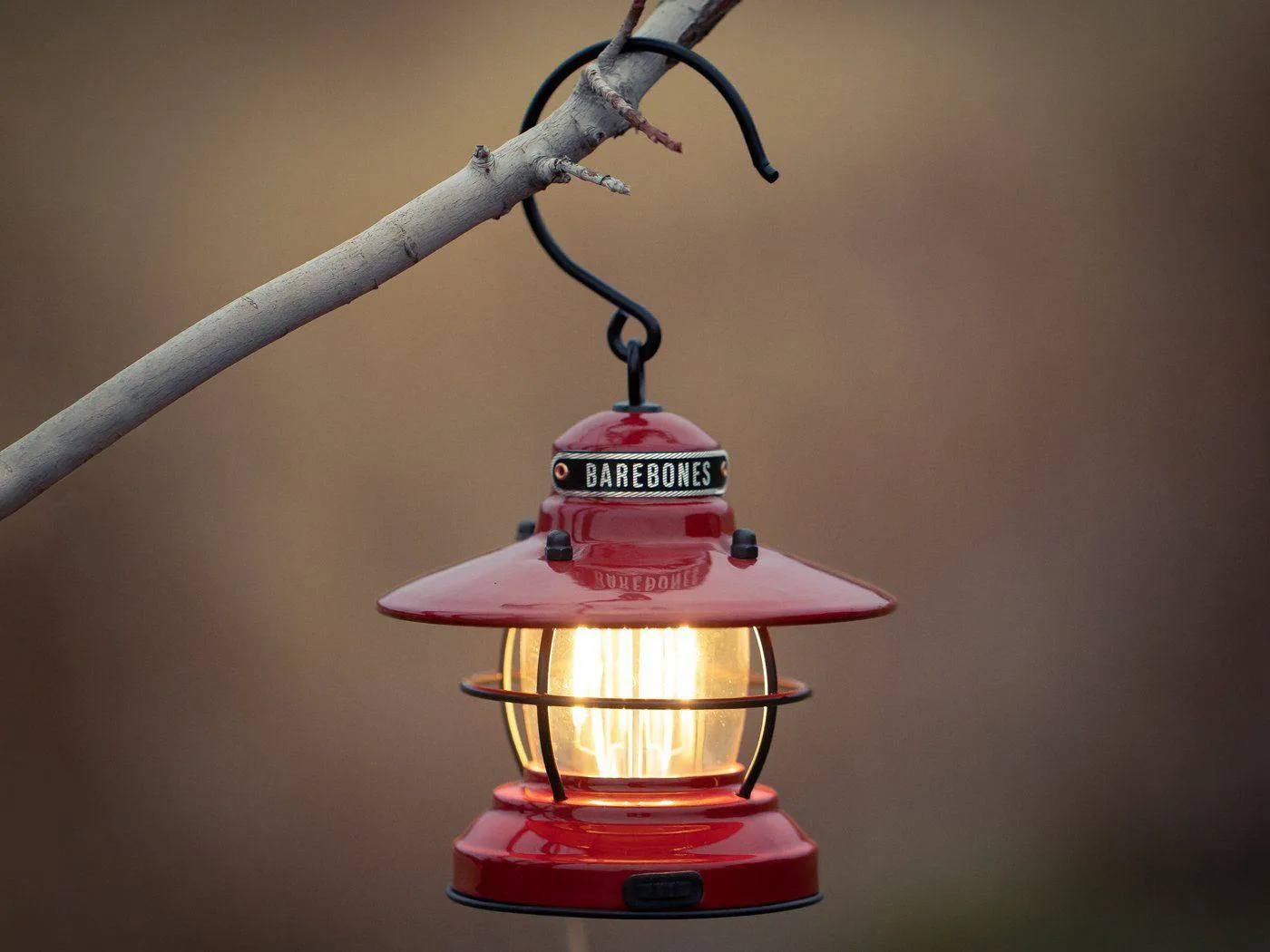 Barebones Edison Mini Lantern (Red)