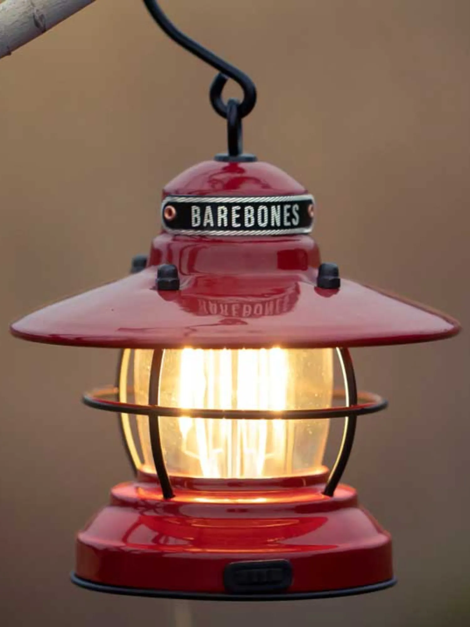 Barebones Edison Mini Lantern ~ Red