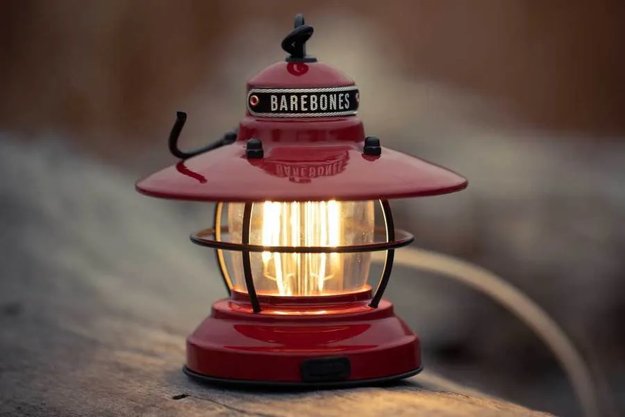 Barebones Edison Mini Lantern (Red)
