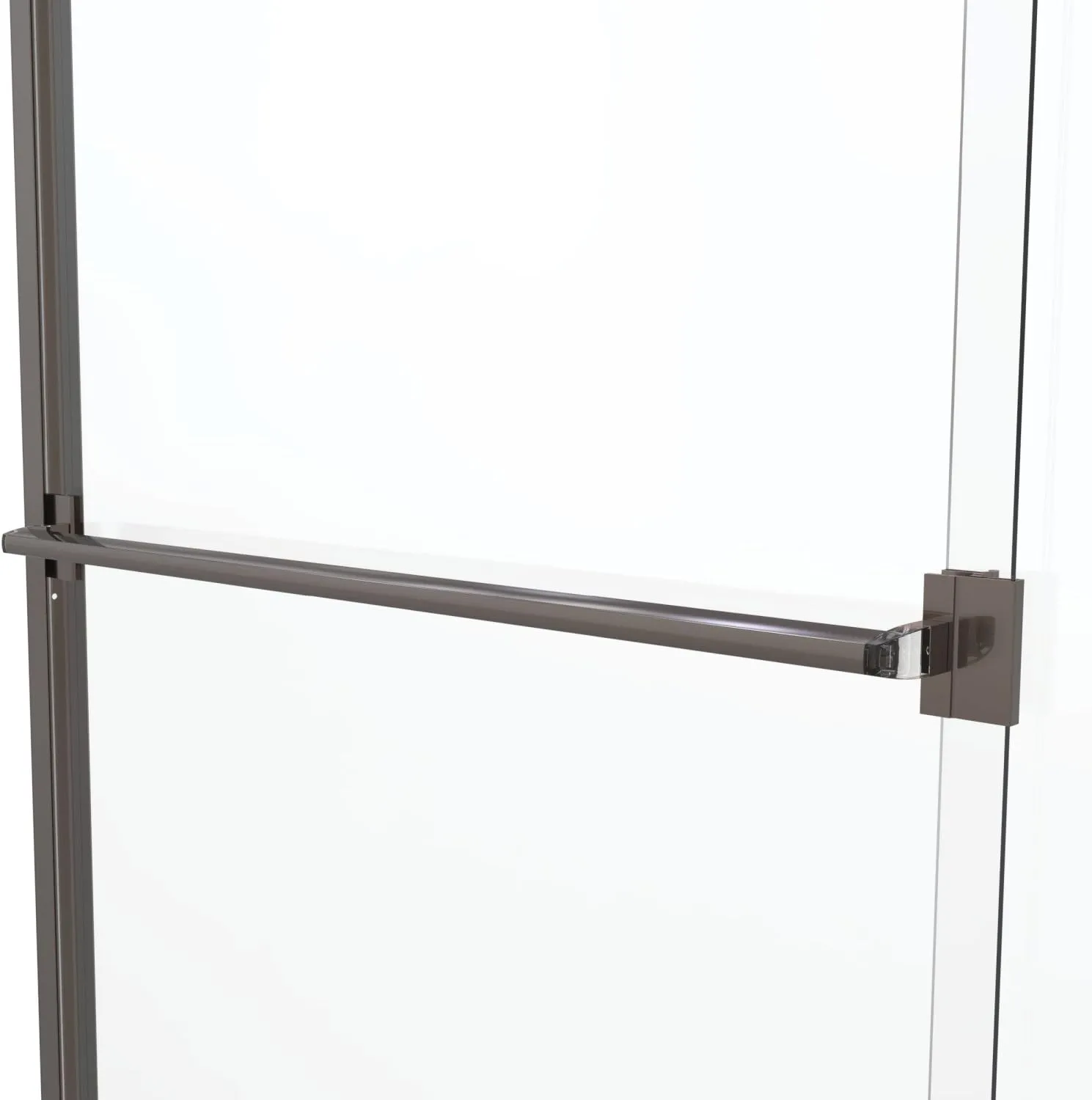 Basco Classic Sliding Shower Door, Fits 40-44 inch opening, Clear Glass, Oil Rubbed Bronze Finish