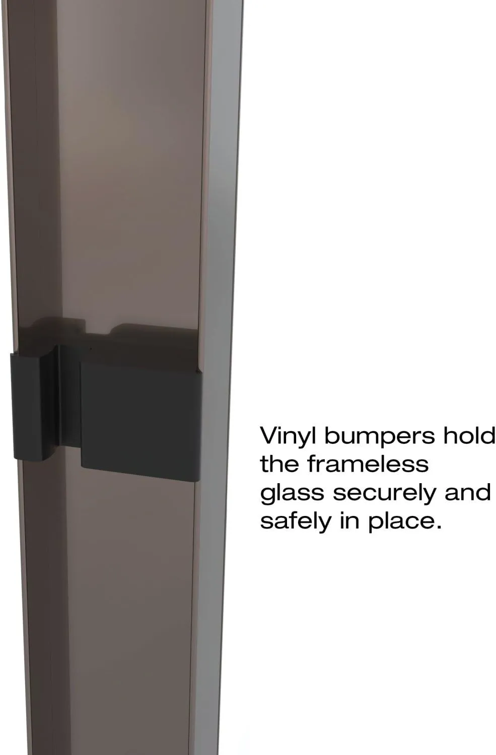 Basco Classic Sliding Shower Door, Fits 40-44 inch opening, Clear Glass, Oil Rubbed Bronze Finish