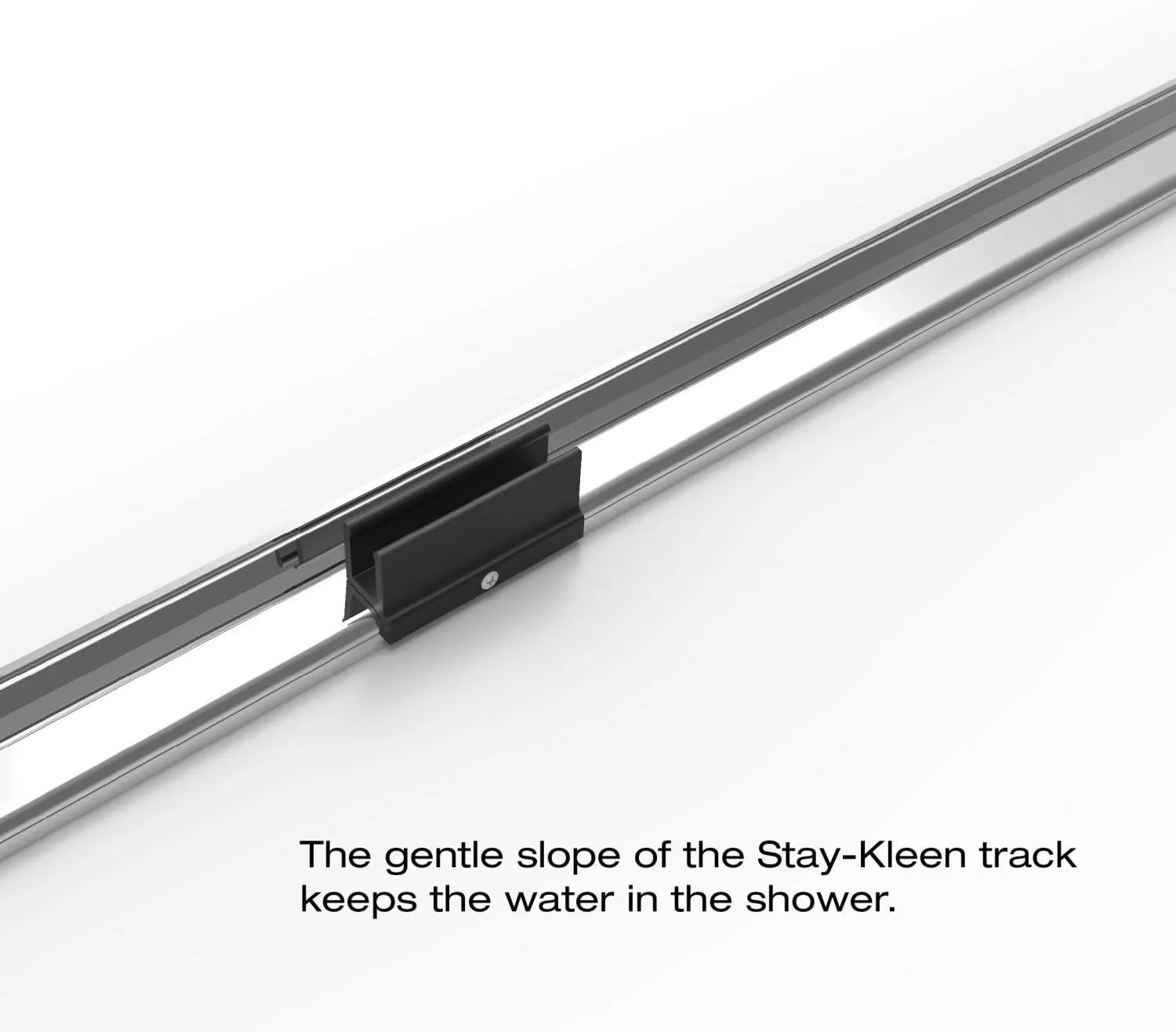 Basco Deluxe Framed Sliding Shower Door, Fits 42-44 inch opening, Clear Glass, Silver Finish