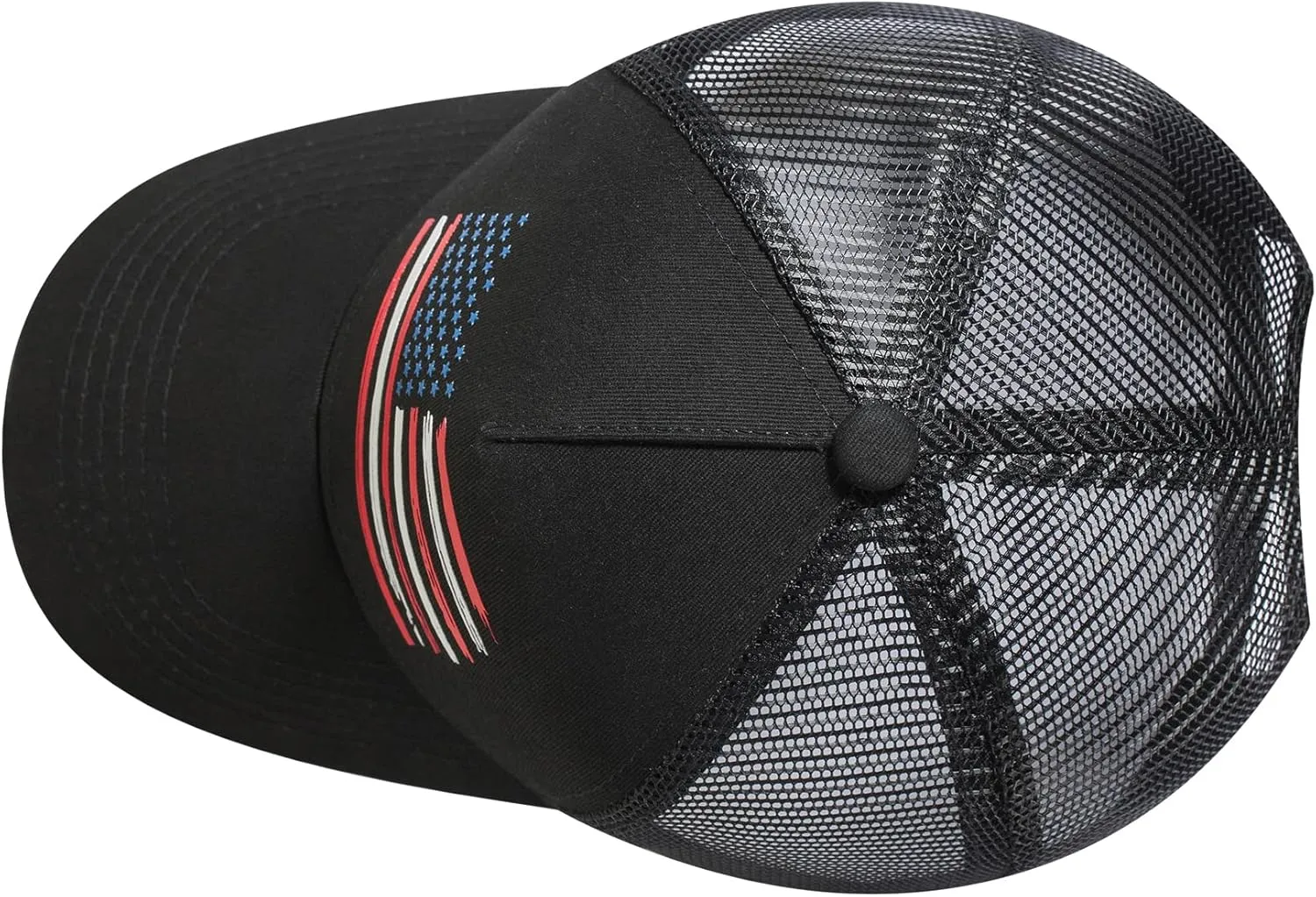 Baseball Cap, American Flag Trucker Hat for Men Women, Breathable Adjustable Fit Outdoor Mesh Snapback Hats