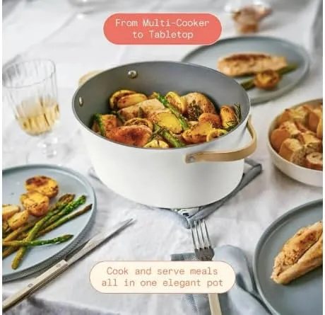 Beautiful 10-in-1 6qt Electric Multi-Cooker by Drew Barrymore (White)
