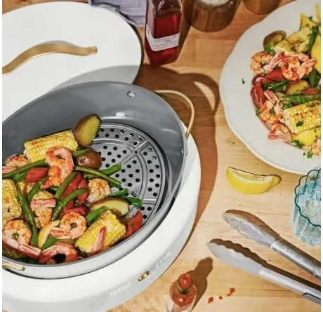 Beautiful 10-in-1 6qt Electric Multi-Cooker by Drew Barrymore (White)