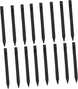 BESPORTBLE 16pcs Camping Tent Stakes Heavy Duty Ground Pegs for Outdoor Use Shaped Design for Easy Insertion High-Temperature Resistant for Tents Mats and Picnic Blankets