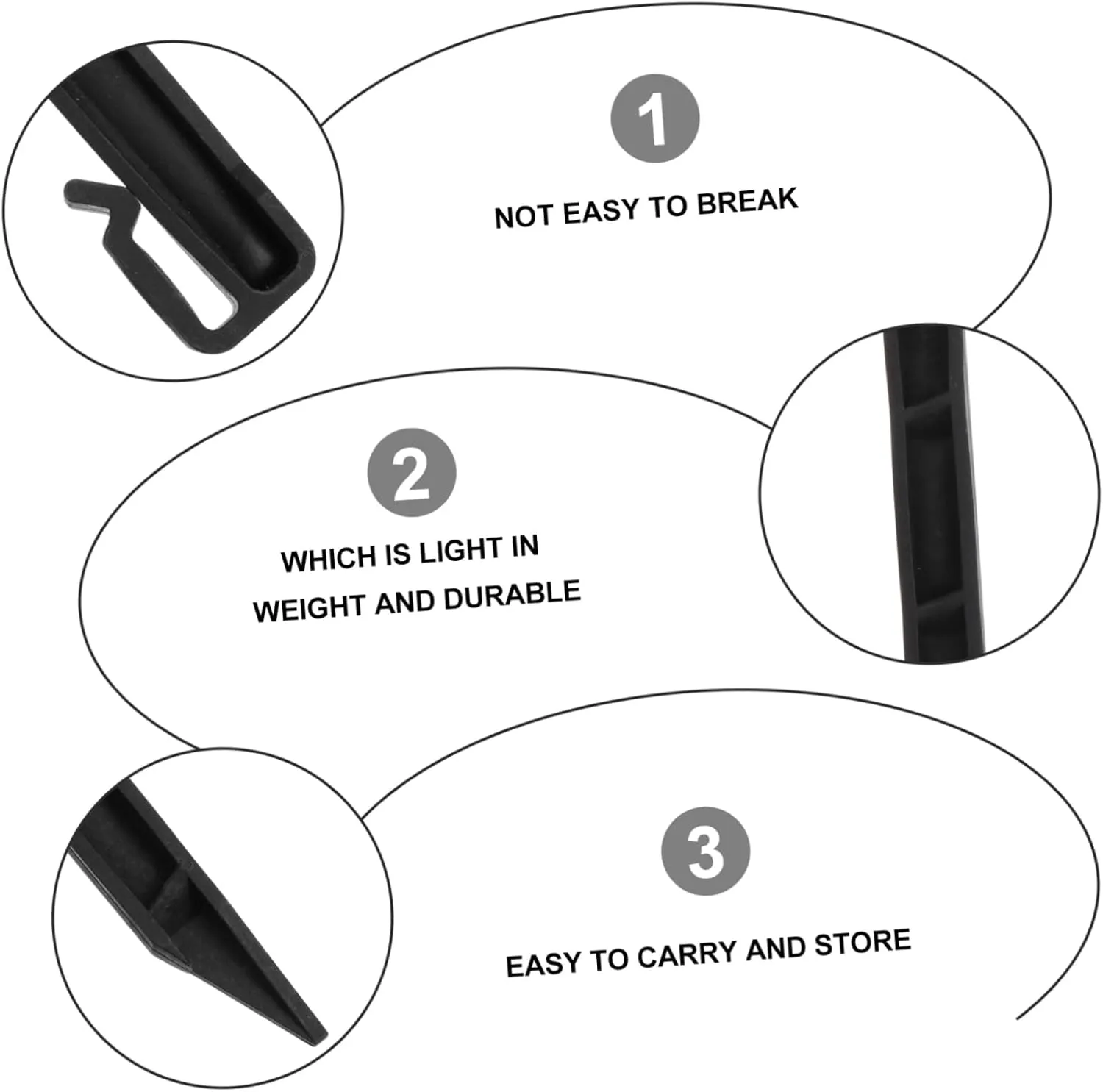 BESPORTBLE 16pcs Camping Tent Stakes Heavy Duty Ground Pegs for Outdoor Use Shaped Design for Easy Insertion High-Temperature Resistant for Tents Mats and Picnic Blankets