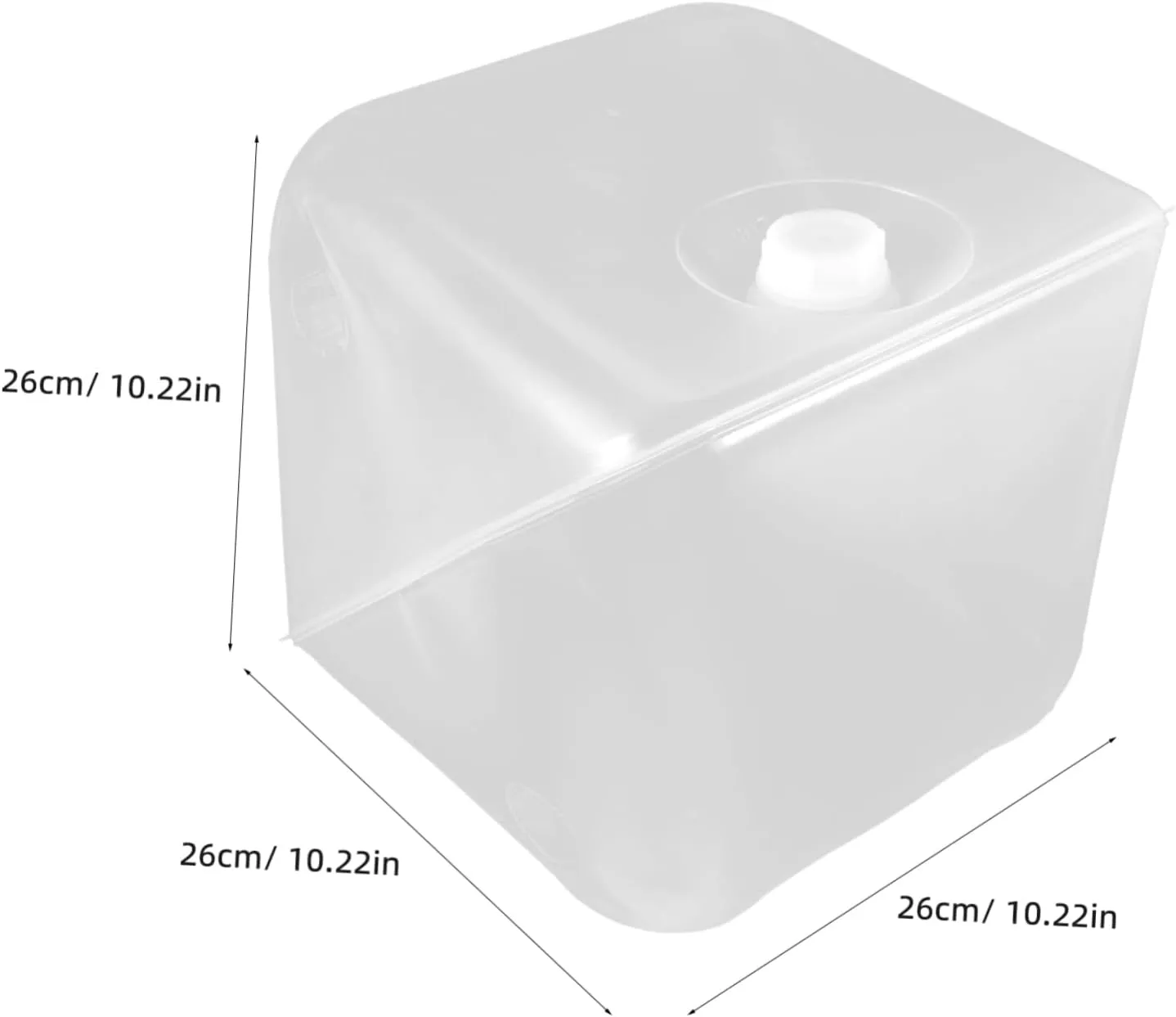 BESPORTBLE Collapsible Camping Sink Portable Folding Bucket 20l Water Storage Container Leakproof Outdoor Water Jug