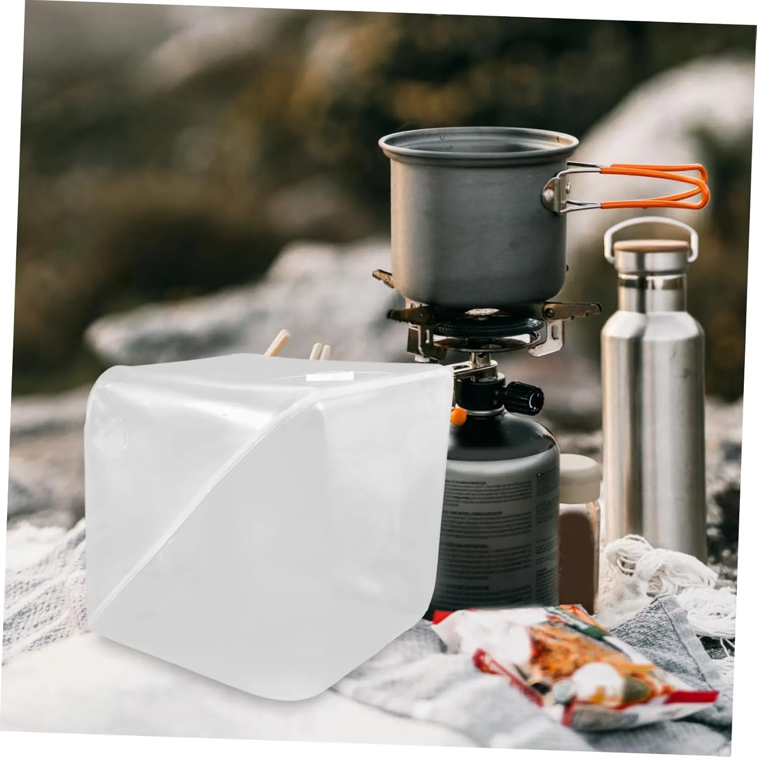 BESPORTBLE Collapsible Camping Sink Portable Folding Bucket 20l Water Storage Container Leakproof Outdoor Water Jug