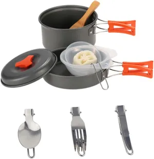 BESPORTBLE Cooking Set for Camping Picnic Pot Camping Cookware Set Hiking Cooking Tool