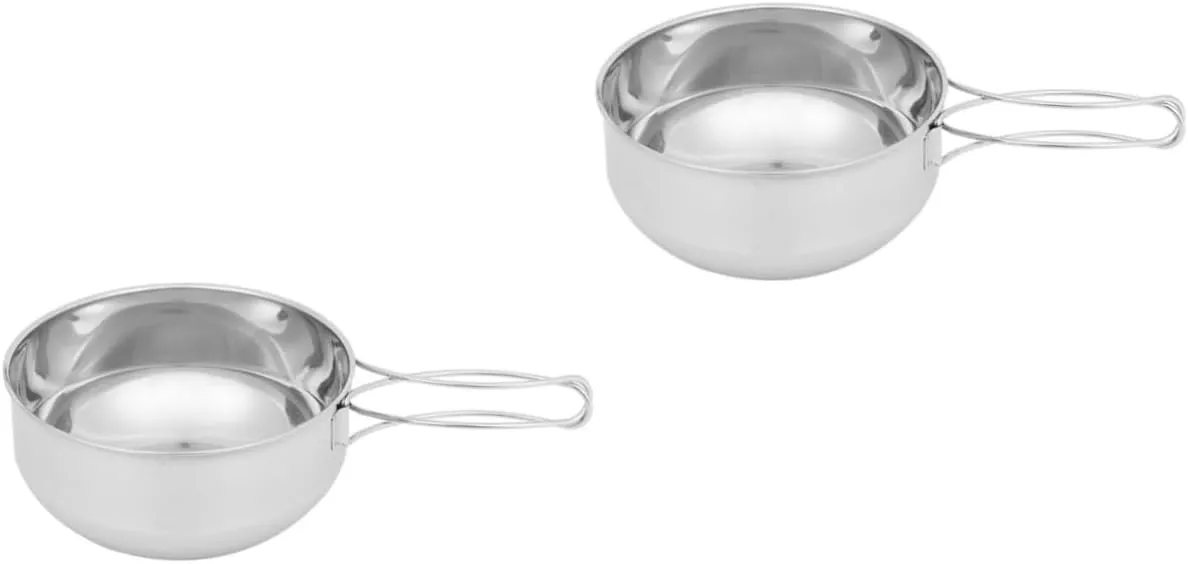 BESPORTBLE Outdoor Stainless Steel Bowl Outdoor Cookware Pot and Bowl Outdoor Accessories Camping Cookware Camping