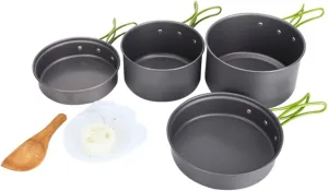 BESPORTBLE Outdoor Tableware Non Pots Kettles Picnic Unbreakable Portable Stove Tent Pan Campfire Grill Plates Kit