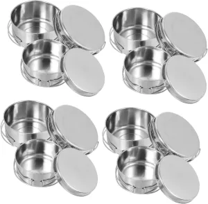 BESPORTBLE Stainless Steel Cooking Utensils Folding Camping Cooking Utensils Pots Pan Outdoor Stackable Picnic