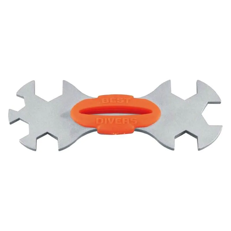 Best Divers Stainless Multi-Wrench - Fluro Orange