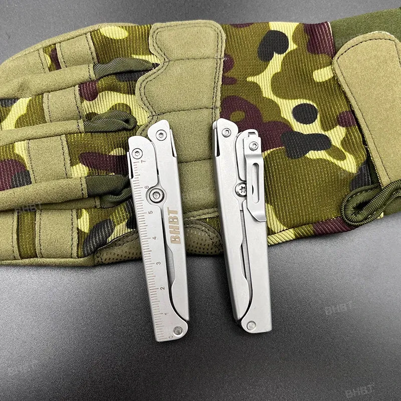BHBT Folding Scissors Portable Lightweight EDC Tool with Back Clip