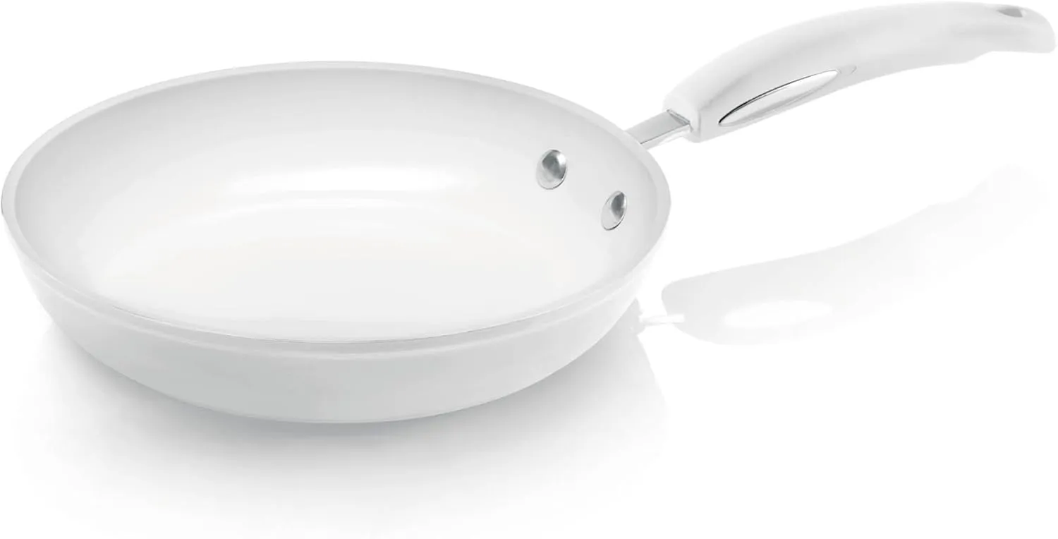 Bialetti Ceramic Ok Pan, ⌀24 cm, White