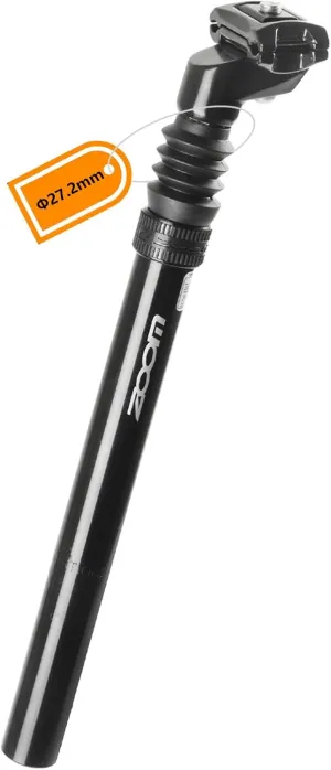 Bike Suspension Seat Posts, 25.4/27.2/30.4/30.9/31.6mm, Bicycle Seatpost with Adjustable Absorber for MTB/e-Bike/BMX/Childrens Bike