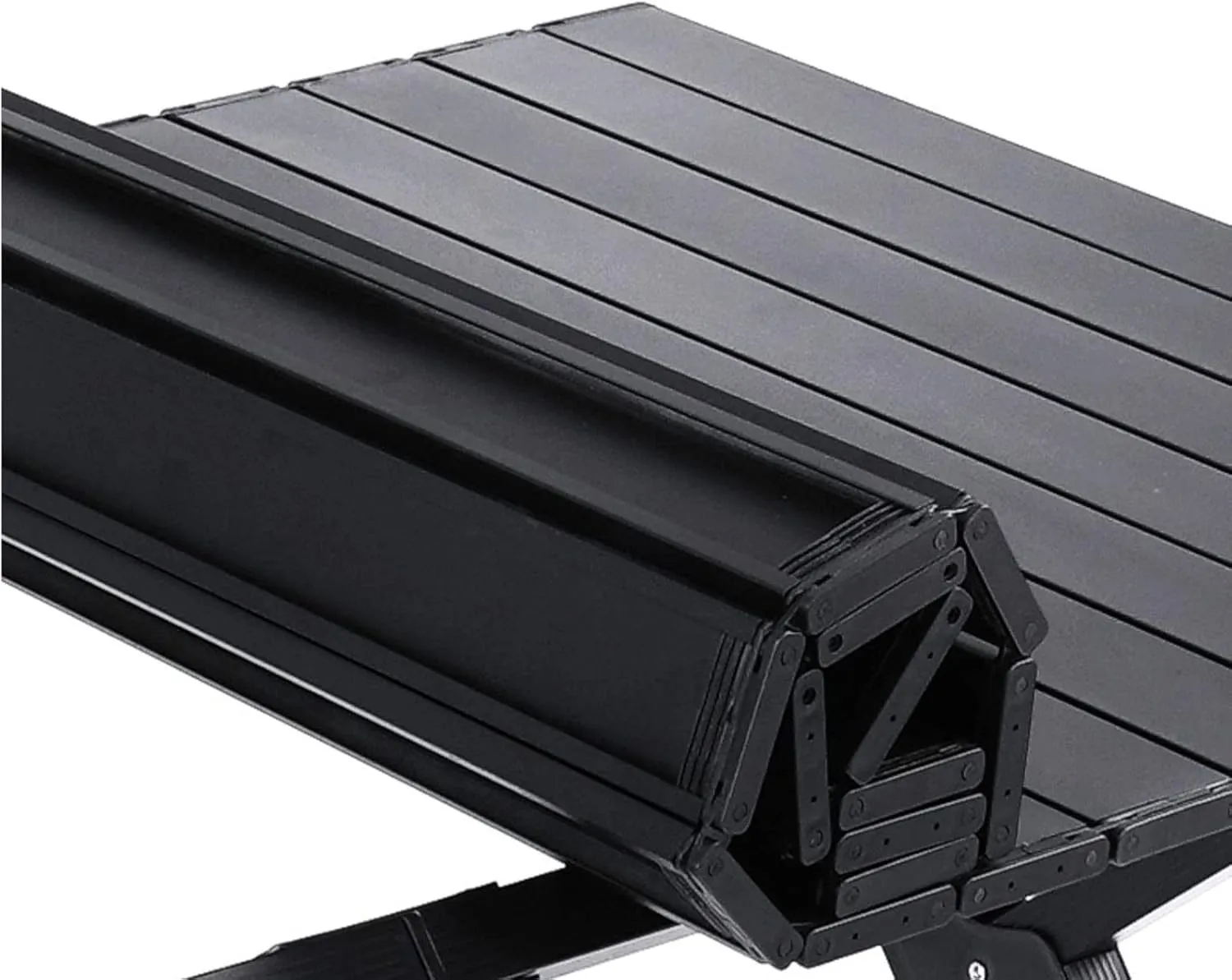 BK&MF Ultralight Outdoor Folding Table,Portable Aluminum Beach Picnic Camping Table Compact Roll-up Table with Carry Bag for Beach and BBQ,A,70x60x44cm(28x24x17inch)