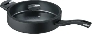 Bndes B.Green Aluminum Induction 11.5 Inch Sauté Pan with Glass Lid - Italian Cookware Mde from 100% Recycled Drink Cans