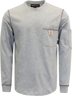 BOCOMAL FR Shirts for Men Lightweight Crew Long Sleeve Flame Resistant/Fire Retardant Shirt…