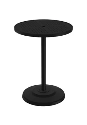 Boulevard 30" Round KD Pedestal Bar Umbrella Table by Tropitone