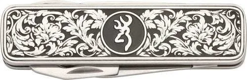 Browning Knife Morgan Folder - Multi Function Scroll Engraved
