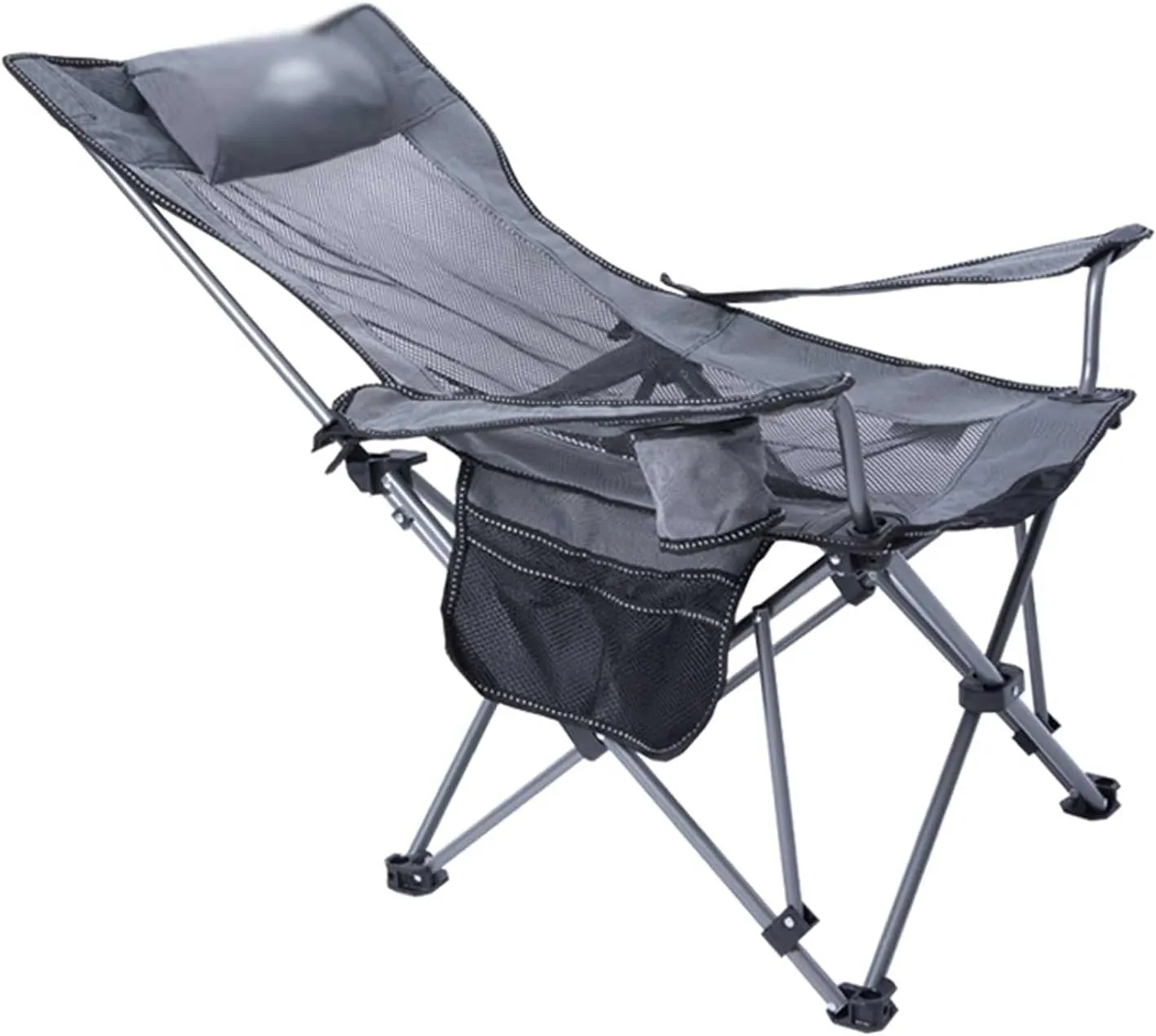 BTZHY Recliner Chair,Outdoor Folding Chairs,Portable Fishing Chair,Multi-Functional Sit and Recline Backrest Chair,Breathable Mesh,for Camping,Picnics,Hiking,Garden.