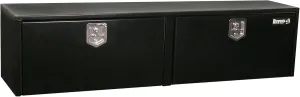 Buyers Products 1704320 Black Steel Underbody Truck Box, 24 x 24 x 72 Inch, Made In The USA, 14 Ga Black Steel Trailer/Truck Bed Tool Box, Weather-Resistant, Locking T-Latch