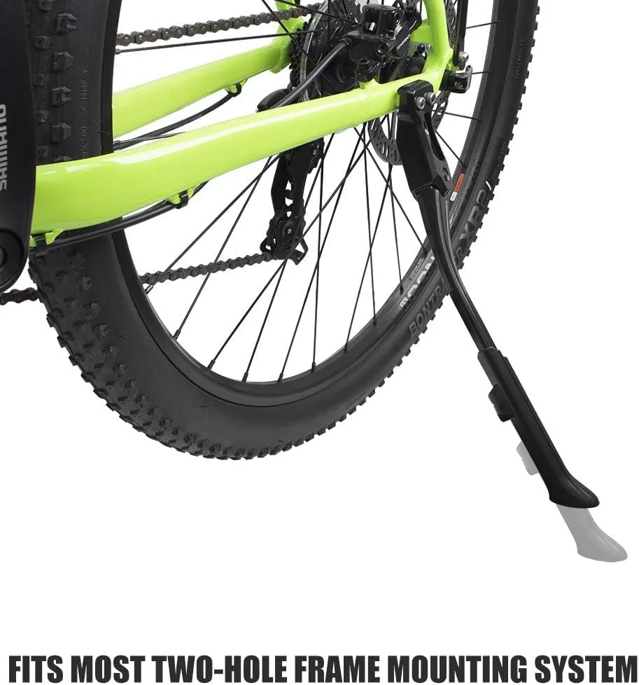 BV Bike Kickstand - Mountain Bike Kick Stand for 24-29" Bicycles - Adjustable Length, Non-Slip Sole, Aluminum Alloy Material - Bicycle Kickstand