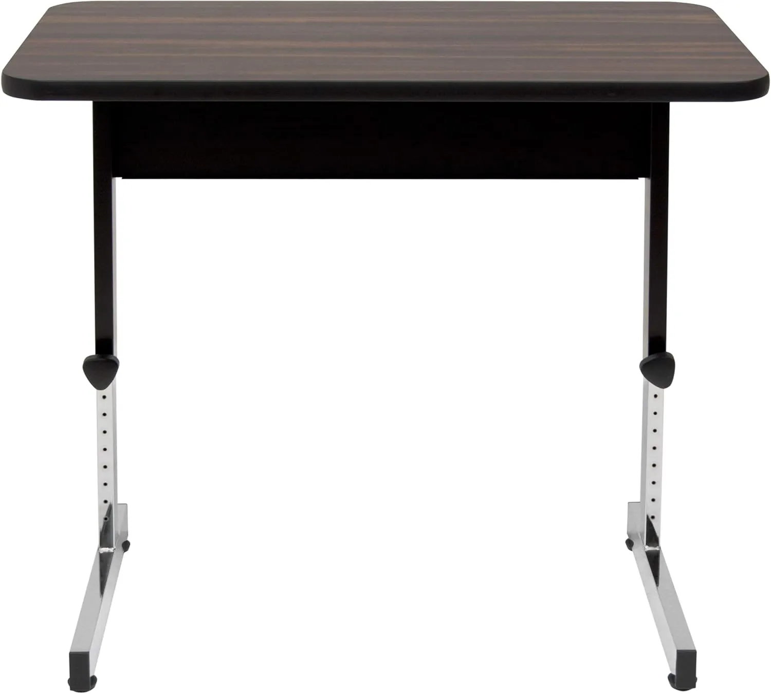 Calico Designs Adapta Desk - Height Adjustable Desk - 23"-33.5" - All-Purpose Standing Table for Home Office, Art, and More - Black/Walnut
