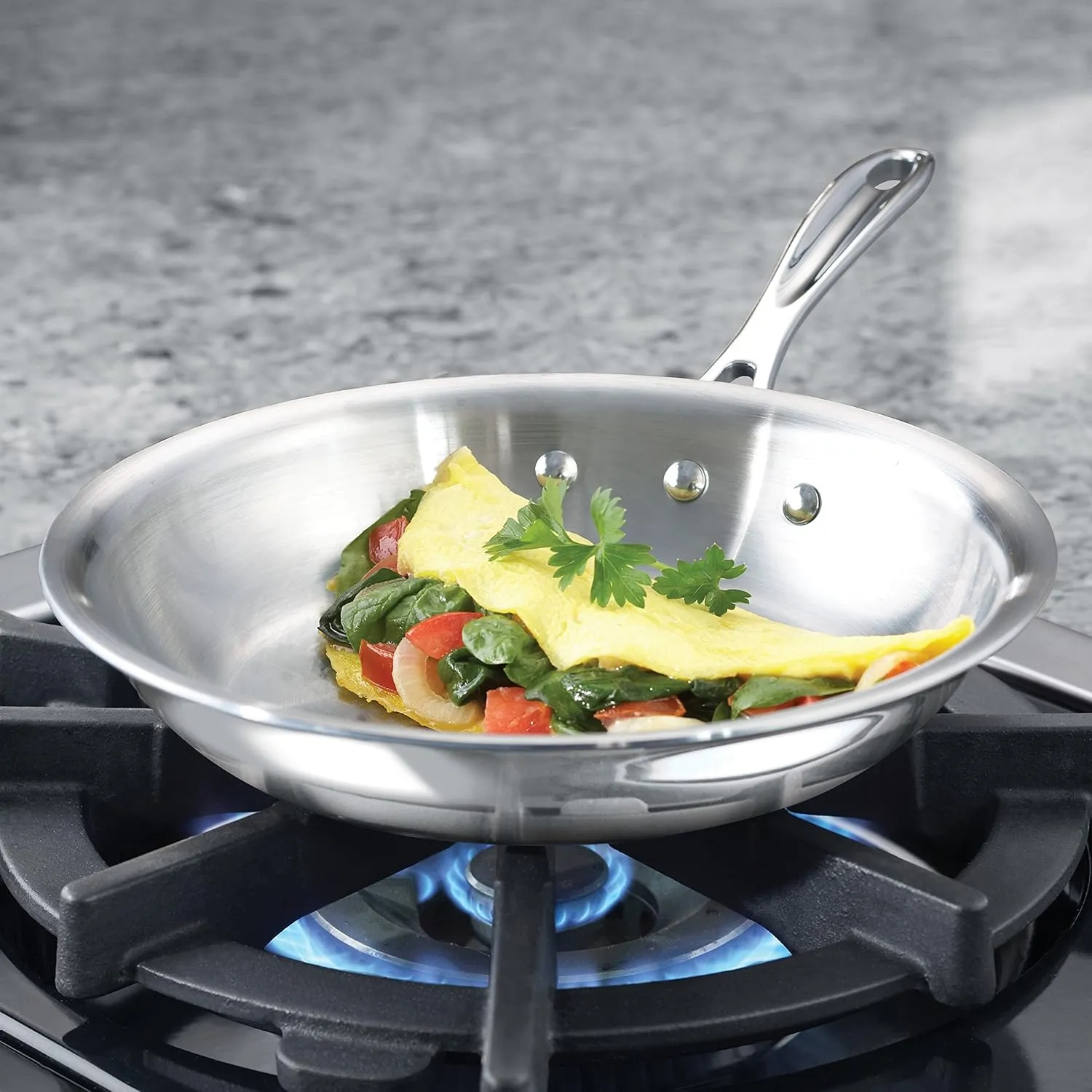 Calphalon Triply Stainless Steel 8-Inch Omelette Fry Pan