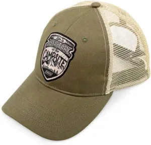 Camco 53360 Life is Better at The Campsite Trucker Hat, Olive - Features a Unique Life is Better at The Campsite Logo and Adjustable Strap - Perfect for Camping Enthusiasts