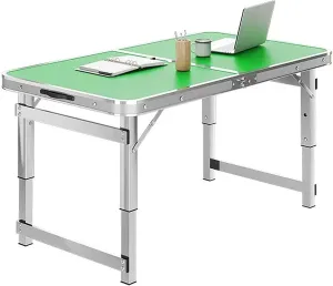 Camp Tables Portable Foldable, Aluminum Folding Table, Adjustable Height, Outdoor Camping Table for Camping, Picnic, BBQ (Color : C, Size : 80cm/31.4in)