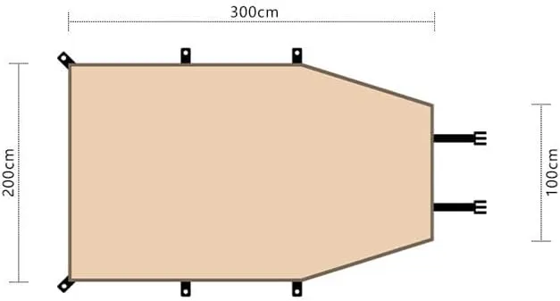 Camper Shade Awning Canopy with Complete Kits for Buick Envision/Envista/Lacrosse/Regal/Century/Electra/Lesabre, Waterproof UV Protection, Easy Set Up, Ultra-Durable Camping Tent