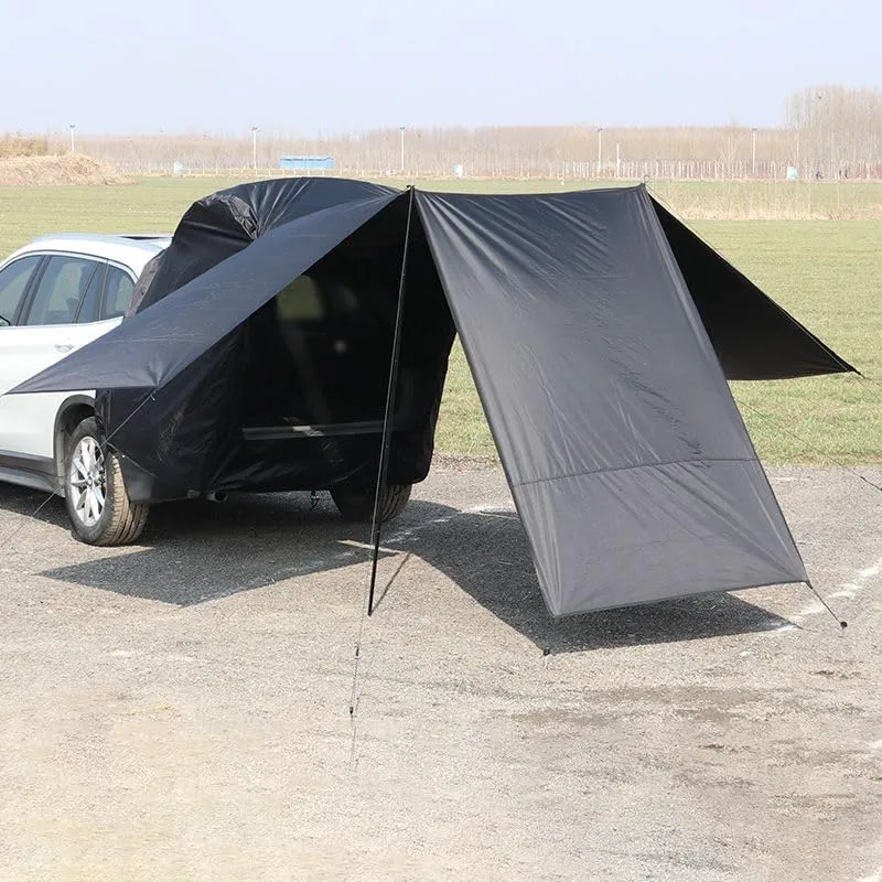 Camper Shade Awning Canopy with Complete Kits for Hyundai i40/Ioniq/ix20/ix35/Matrix/Terracan/Trajet, Waterproof UV Protection, Easy Set Up, Ultra-Durable Camping Tent,3 Style 3-A Black