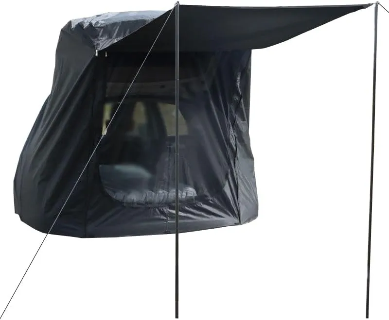 Camper Shade Awning Canopy with Complete Kits for Kia Cerato/Clarus/Joice/Magentis/Opirus/Pregio/Pride, Waterproof UV Protection, Easy Set Up, Ultra-Durable Camping Tent,1 Style 1-A Black