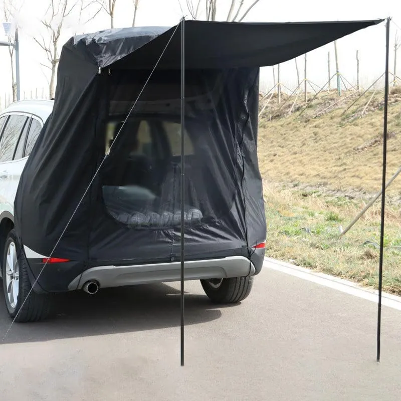 Camper Shade Awning Canopy with Complete Kits for Kia Cerato/Clarus/Joice/Magentis/Opirus/Pregio/Pride, Waterproof UV Protection, Easy Set Up, Ultra-Durable Camping Tent,1 Style 1-A Black