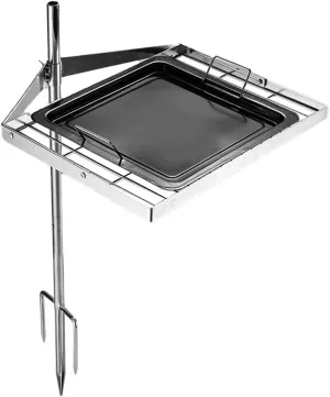 Campfire Grill, Fire Pit Grill Grate Over Fire Pits, Heavy Duty Steel Grill Grates, Open Fire Outdoor Cooking Equipment, Portable Camp Fire Racks for Camping Outdoor