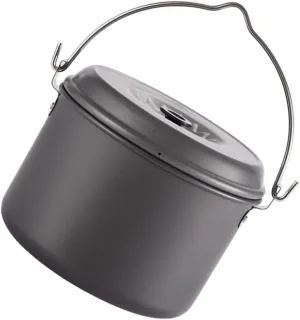 Camping Cooking Equipment Picnic Pot Strong Handle Camping Cookware Aluminum Oxide Pot