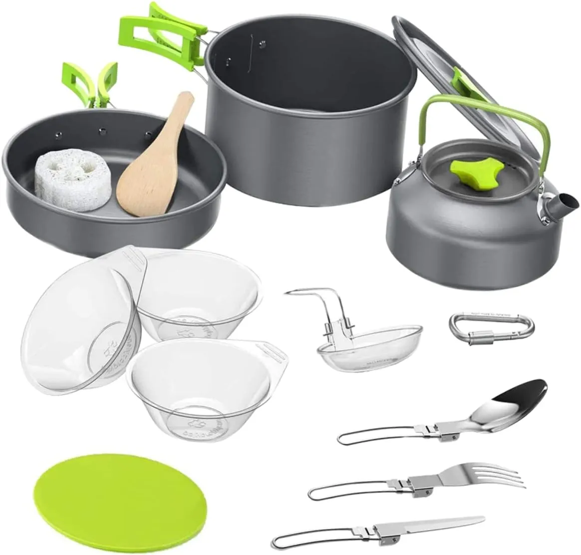 Camping Cooking Set Complete Aluminum Camping Cookware Propane Stove Ideal for Hiking Backpacking