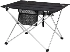 Camping Folding Table Aluminum Alloy Folding Portable Picnic Camping Table With Aluminum Legs Roll Up Table Top Mesh Layer for Camping/Banquet Folding Tables Easy to Carry for Outdoor Picnic Beac