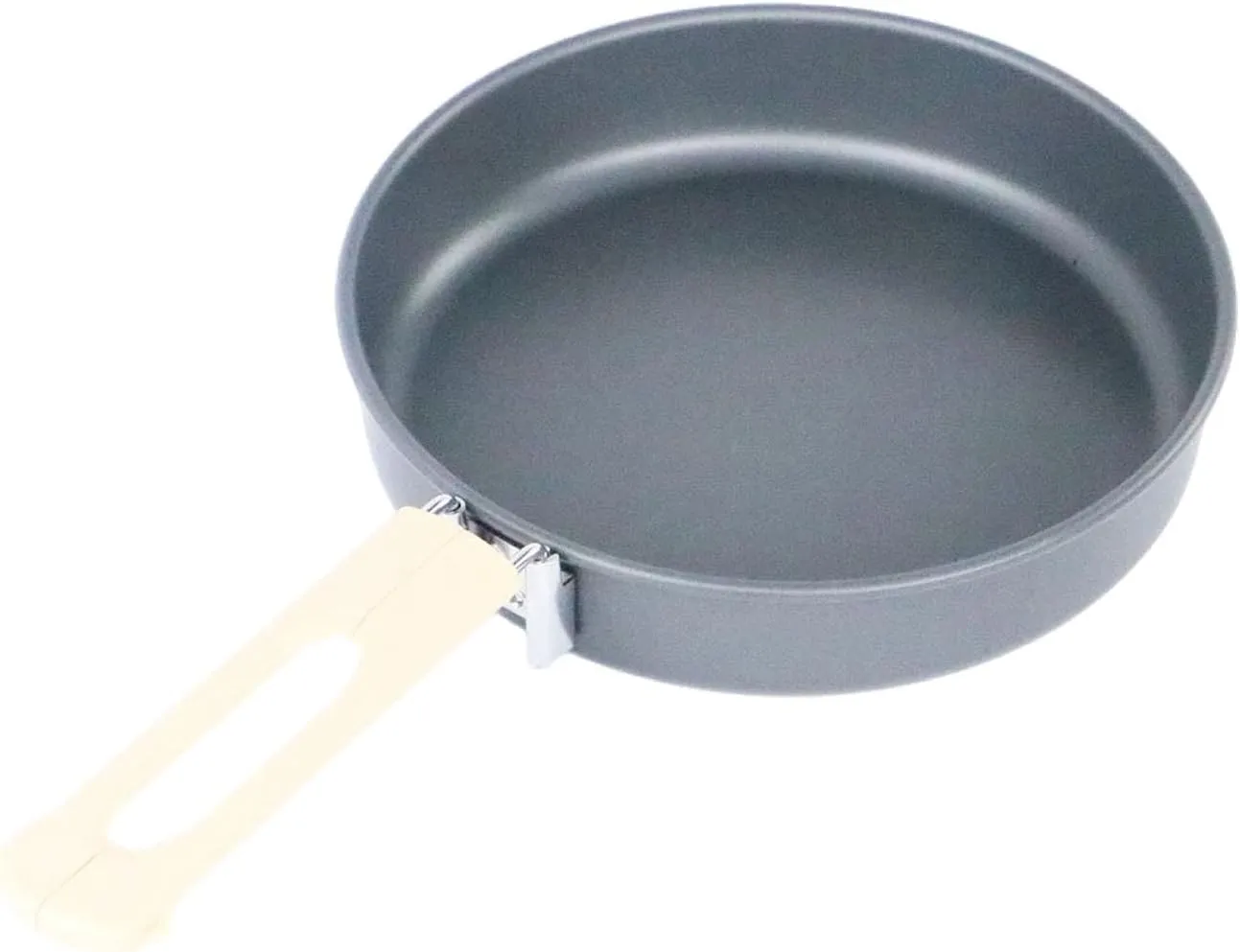 Camping Fry Pan, Foldable Handle Heat Resistant Lightweight Non Stick Skillet Cookware for Hiking Travel Backpacking Fishing